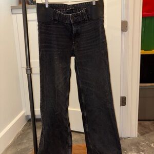 ASOS Black Maternity jeans wide leg
